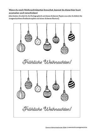 Karte Weihnachten